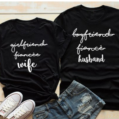 Unisex Spandex Couples T-Shirt