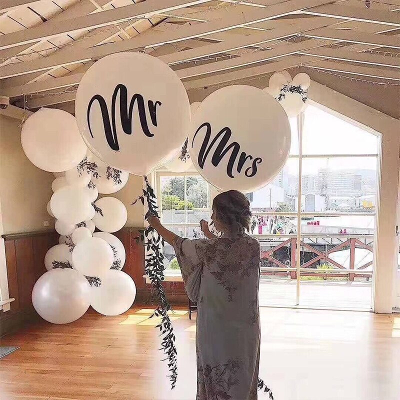 Big White Latex Balloons for Wedding Decoration